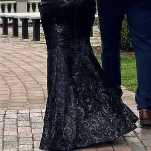 Elegant Black Lace Gown